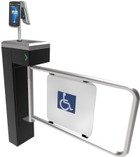 Catraca de Acesso PNE PCD cadeirante V8 Facial Duplo Id face Max